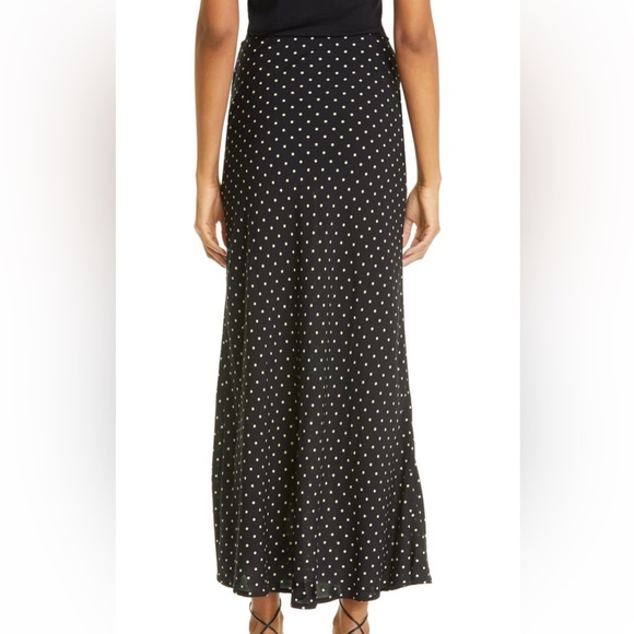 ROTATE BIRGER CHRISTENSEN camara polka dot skirt in black - Picture 8 of 9